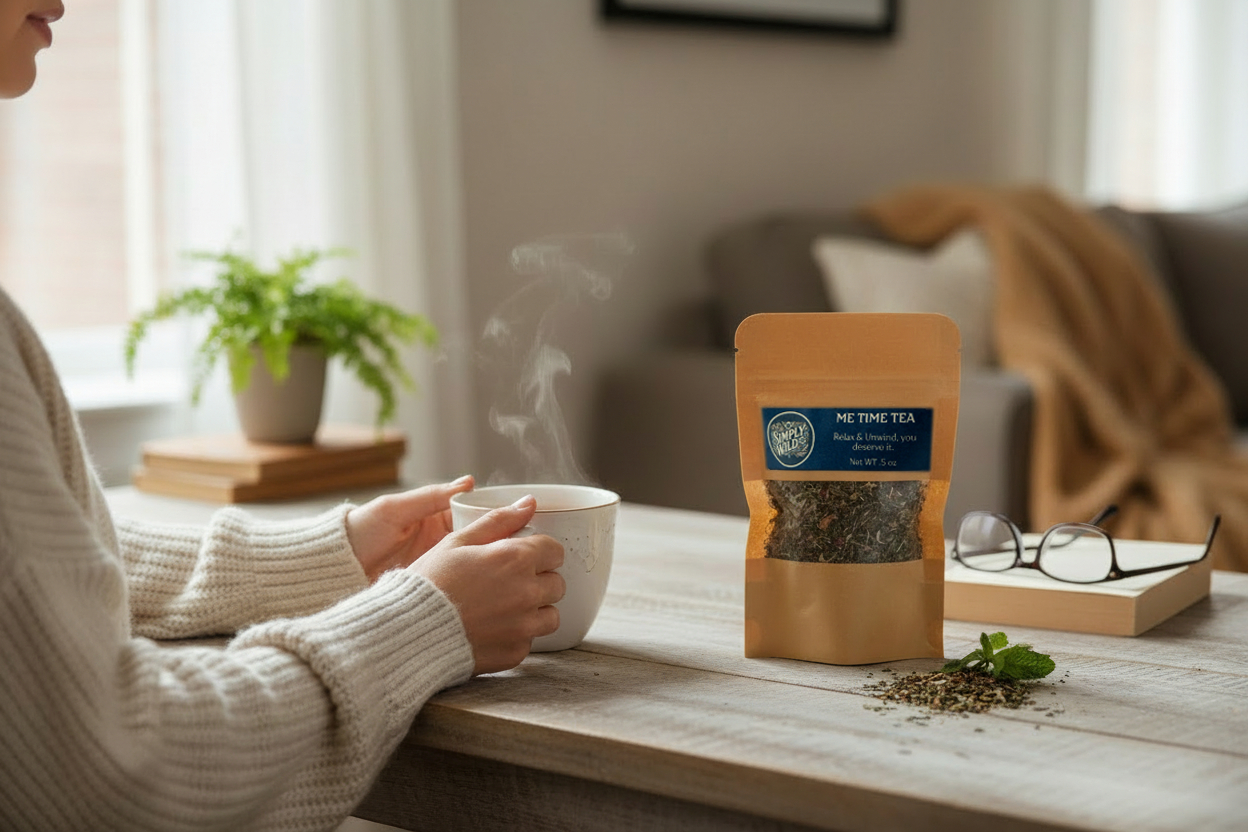 Me-Time Tea — handcrafted herbal tea by Simply Wild