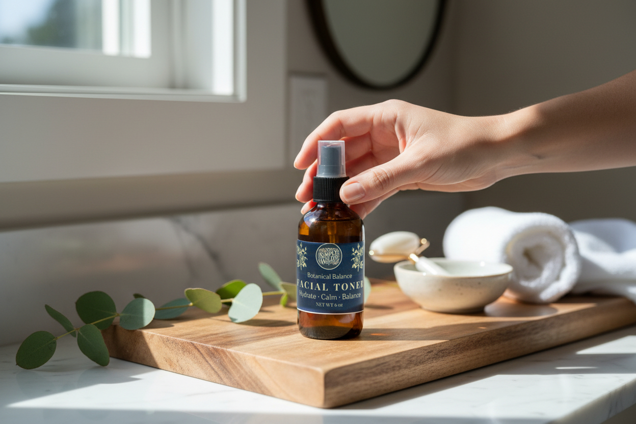 Botanical Balance Facial Toner — handcrafted herbal skin care by Simply Wild