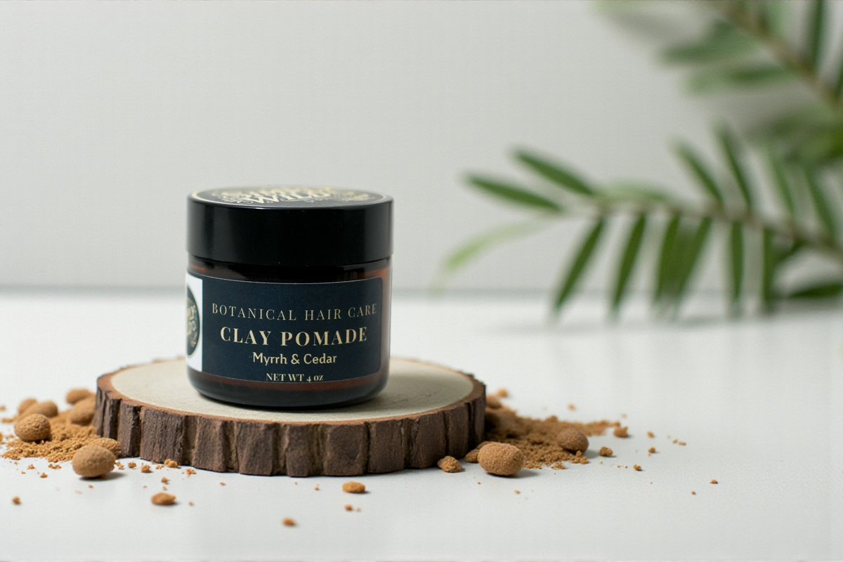 Clay Pomade — handcrafted herbal hair care by Simply Wild