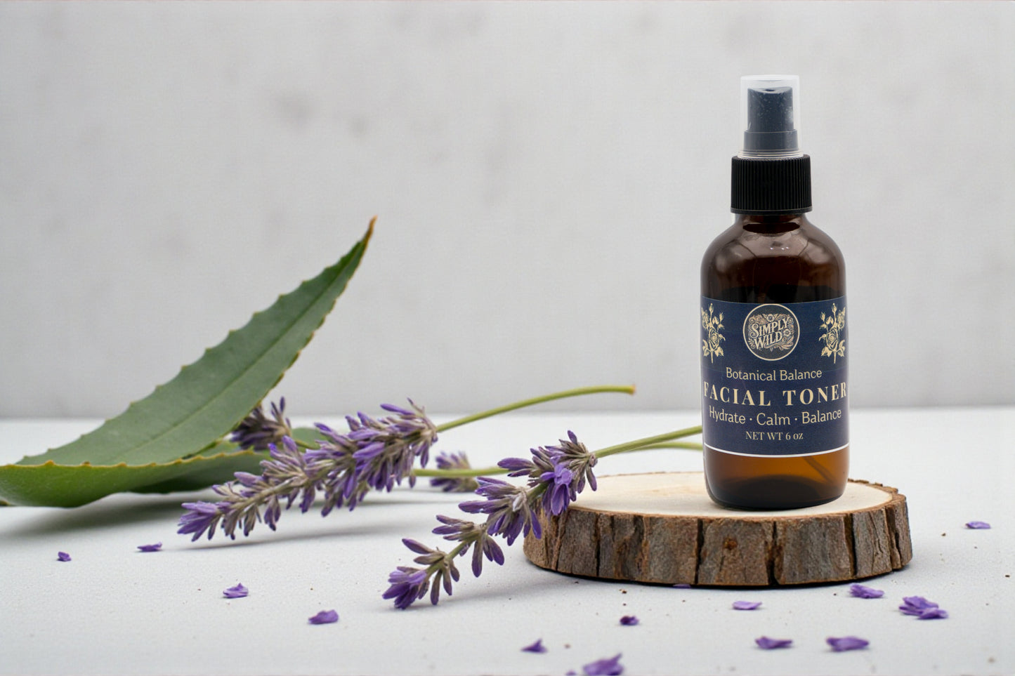 Botanical Balance Facial Toner — handcrafted herbal skin care by Simply Wild (view 2)