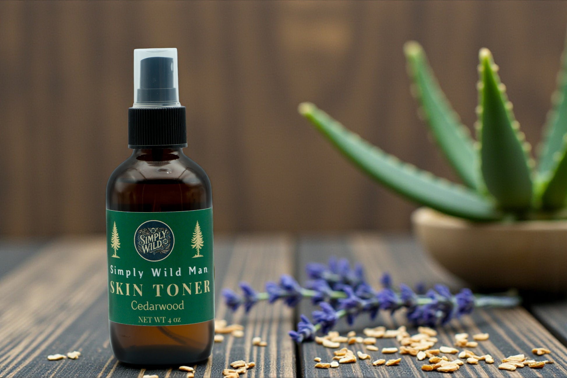 Men's Toner/Aftershave — handcrafted herbal skin care by Simply Wild (view 2)