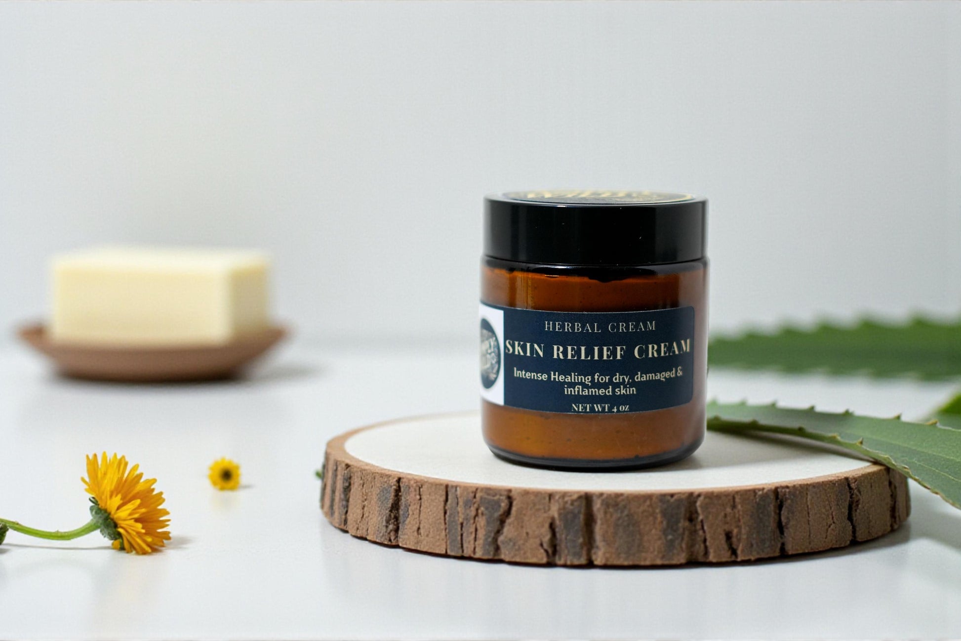 Skin Relief Cream — handcrafted herbal cream by Simply Wild (view 1)