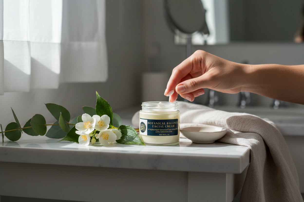 Botanical Balance Face Cream — handcrafted herbal skin care by Simply Wild (view 2)