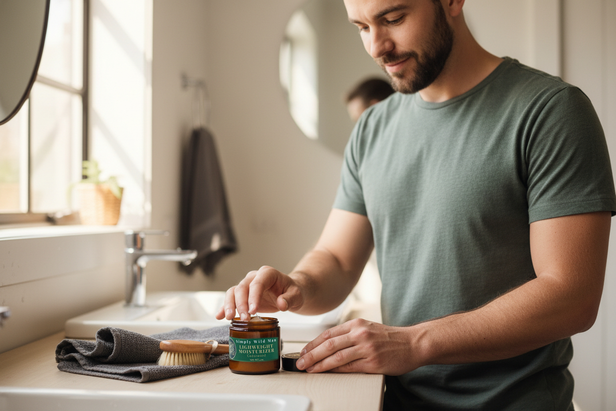 Men's Lightweight Moisturizer — handcrafted herbal skin care by Simply Wild