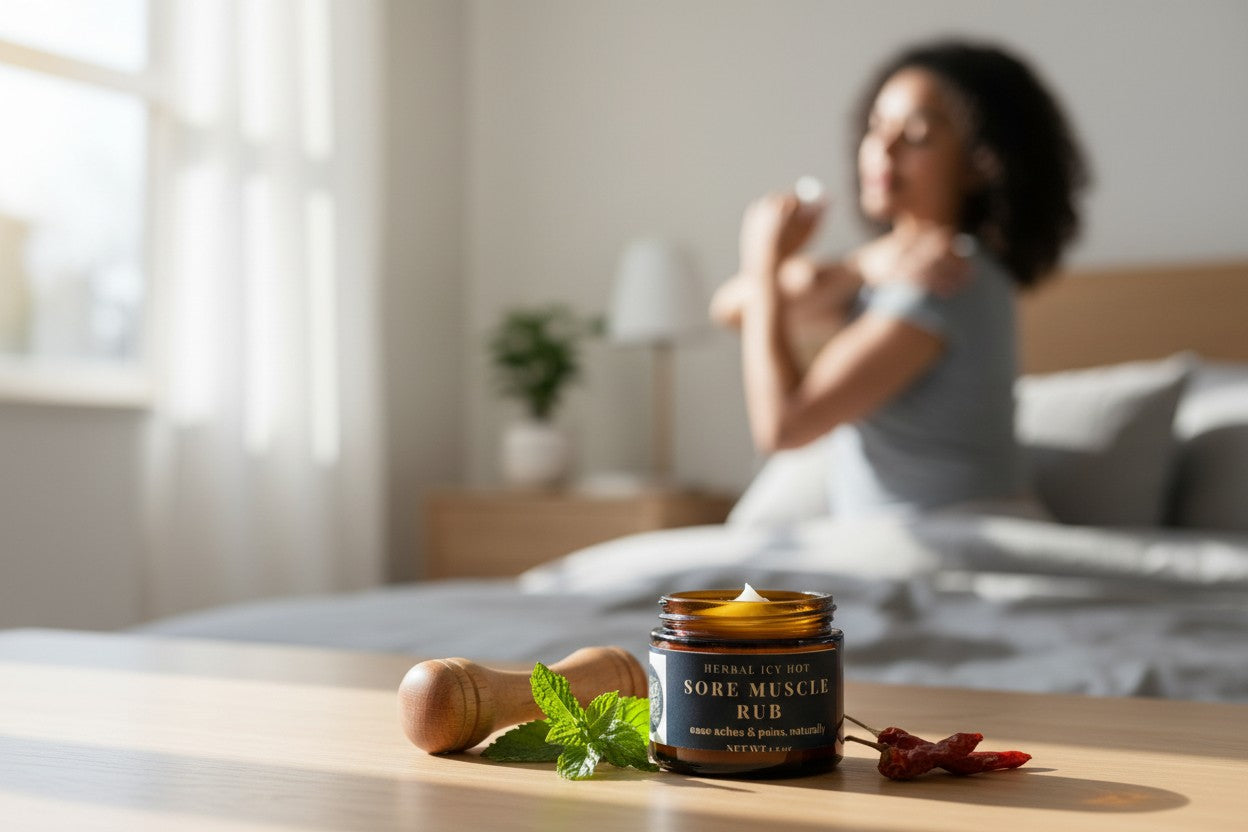 Sore Muscle Rub — handcrafted herbal balms by Simply Wild