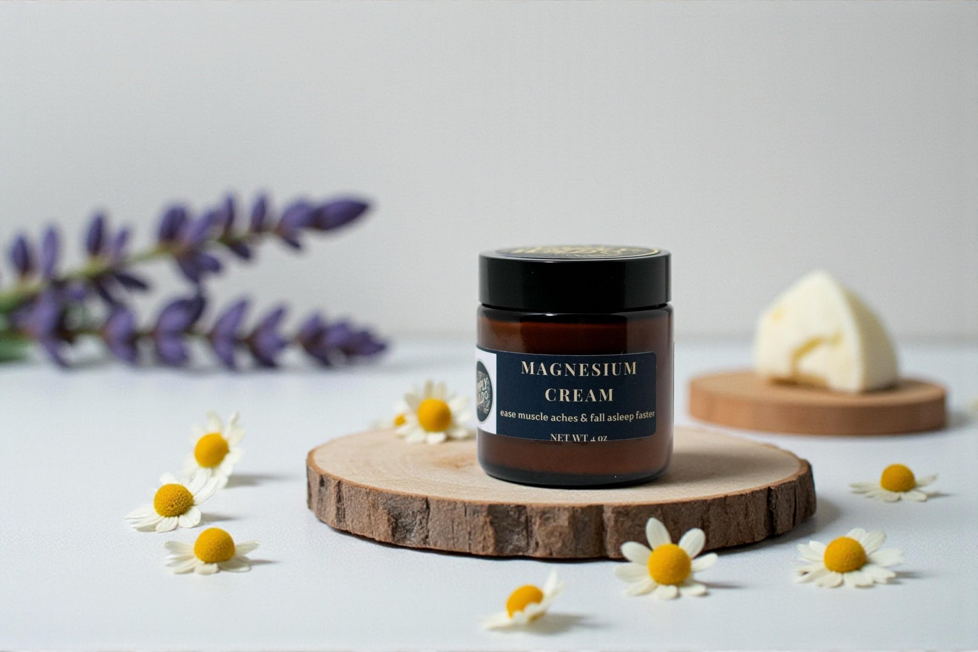 Magnesium Cream — handcrafted herbal cream by Simply Wild (view 1)