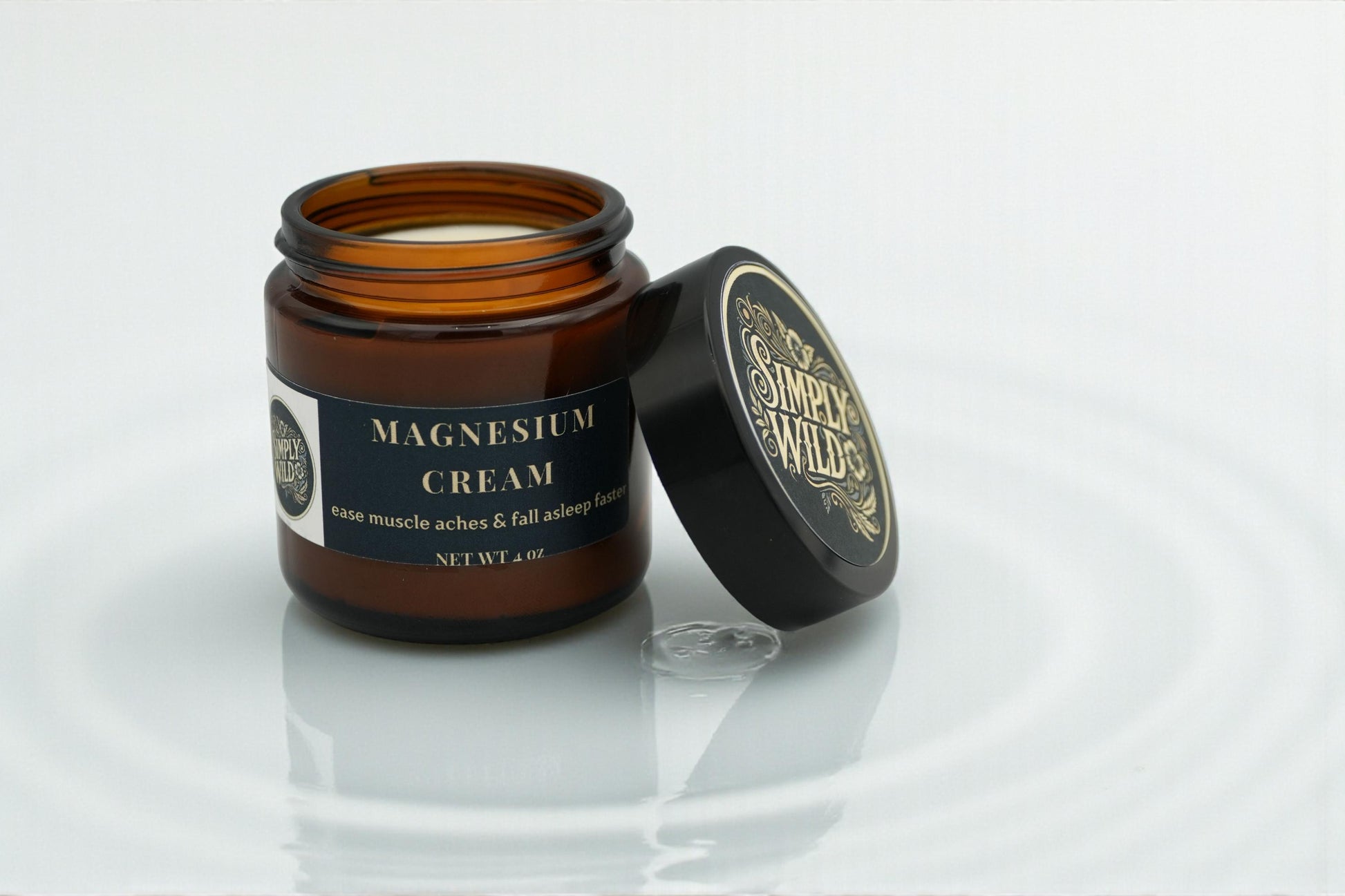Magnesium Cream — handcrafted herbal cream by Simply Wild (view 2)